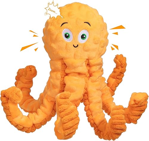 Pubialo Juguetes chirriantes para perros, juguete de peluche para perros de raza grande, juguetes interactivos para masticar perros para cachorros