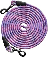 Vista 13 de BTINESFUL Correa de Amarre para Perro, Cuerda de Control Correa de Cuerda Larga, 8ft 12ft 20ft 30ft 50ft 75ft Correa para Perros de Patio - Perros