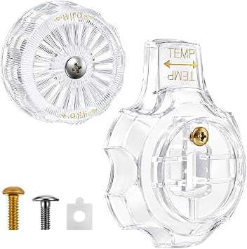 Shower Knob Replacement Compatible with Mixet MXT11, Clear Acrylic