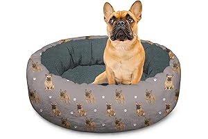 French Bulldog Calming Dog Bed: The Perfect Snuggle Spot for Your Frenchie