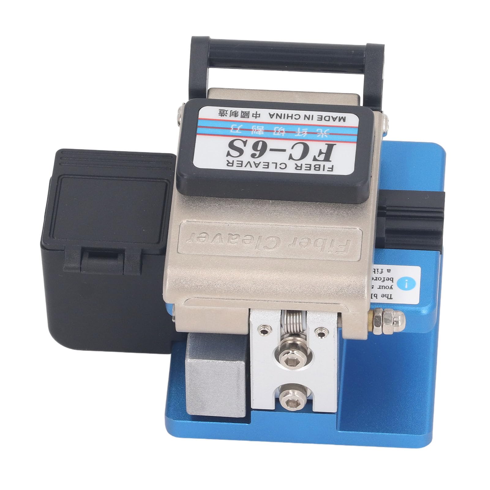 Kit de Cuchilla de Fibra, Kit de Herramientas de Cuchilla de Fibra con Caja de Almacenamiento de Coleta FC? 6s Azul, Diapositivas Espesas, Ventajas Múltiples para Cable óptico, Utilidad de Utilidad