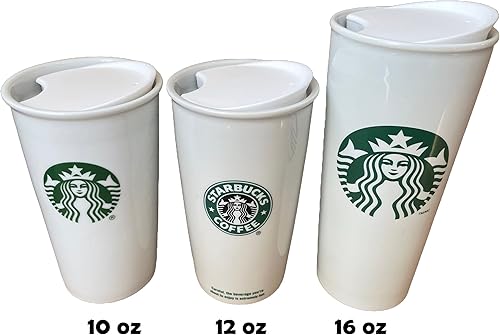 Miniatura 2 de MIE Tapa de repuesto para taza de café y taza de té  Competible con taza de viaje de cerámica Starbucks de 10 onzas, 12 onzas, 16 onzas, tapa de