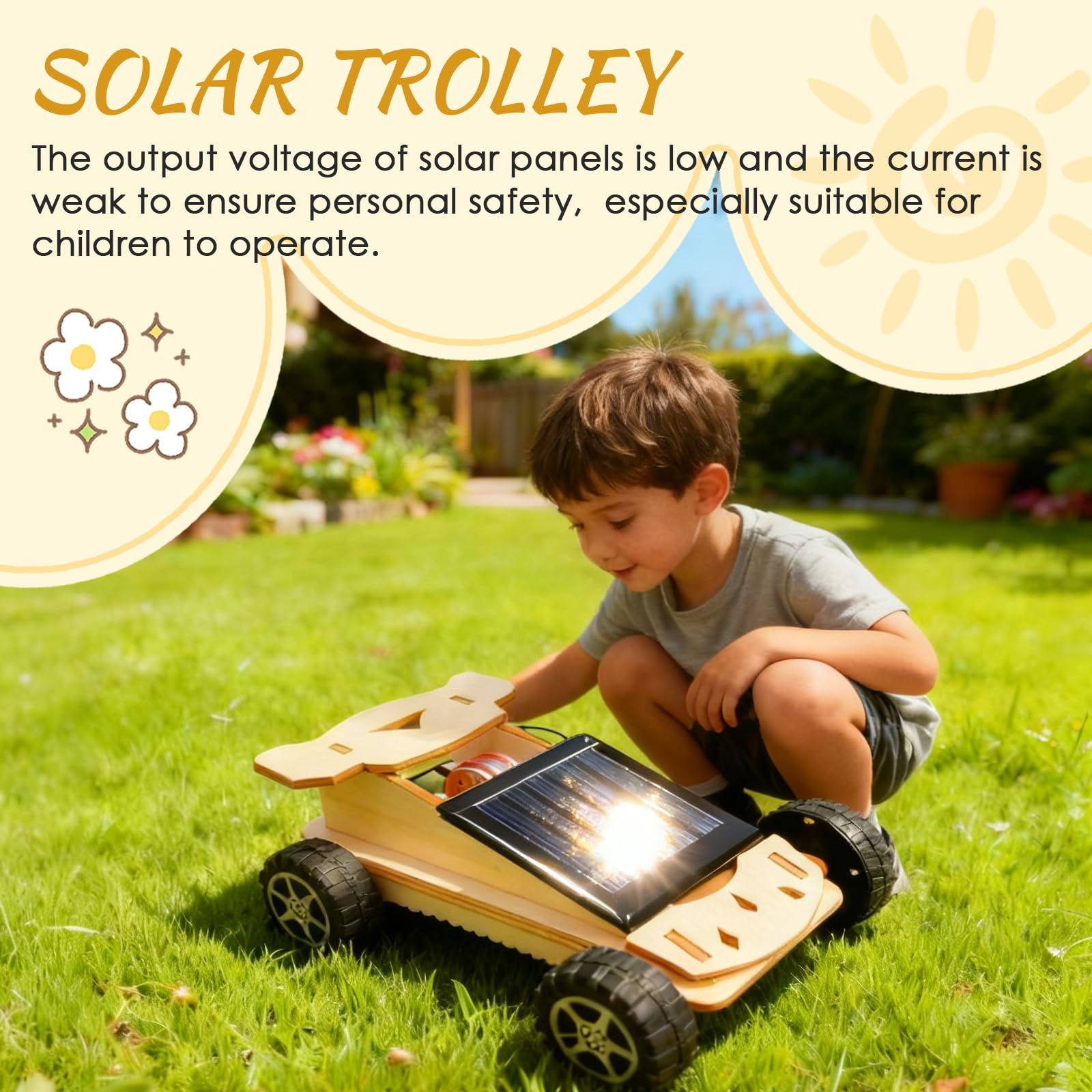 Kit De Construcción Solar para 7-14 Años, Coche Solar para Niños con Madera,Vehículo de Madera para Montar, Juguete Educativo,Regalo Creativo para Navidad, Cumpleaños Y Pascua