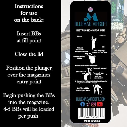 Miniatura 3 de Cargador de velocidad para BBS de 0.236 in - Capacidad 100 - Incluye adaptador de pistola