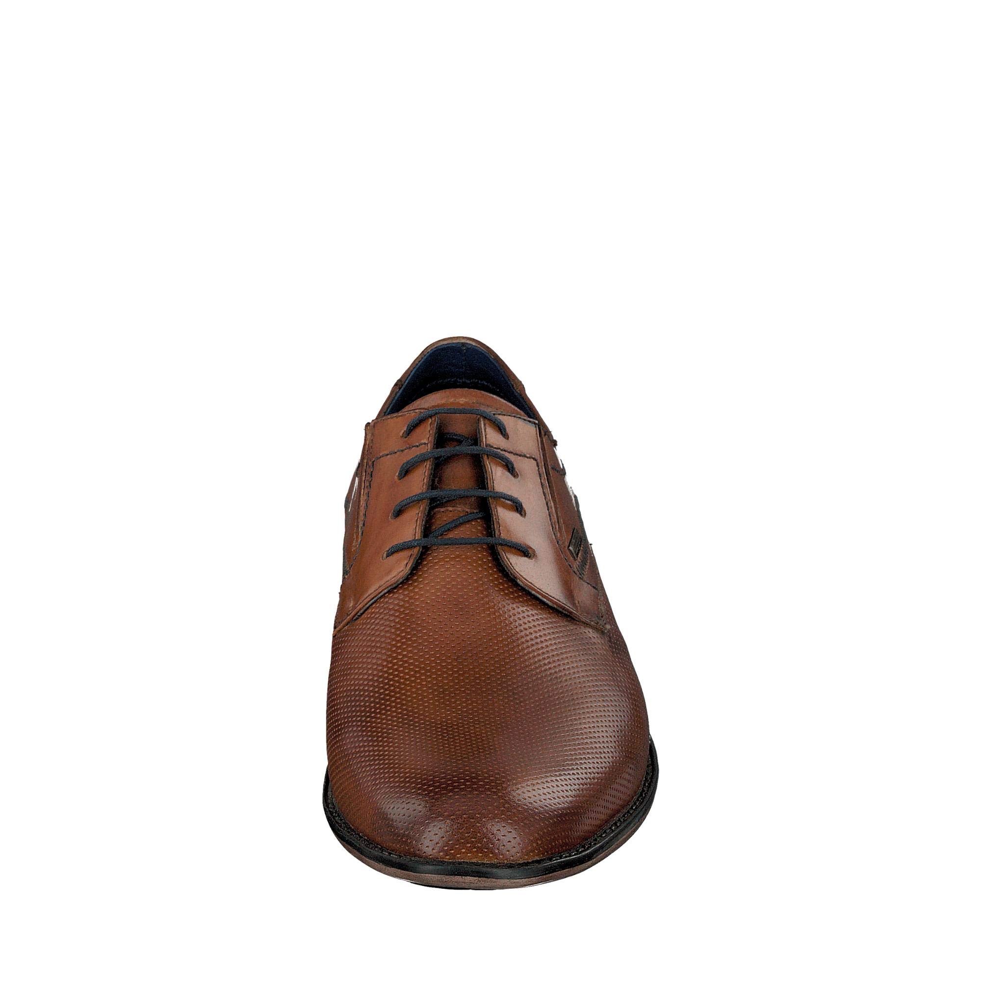 Bugatti Chaussure Basse Business en Cuir, Derby avec Finition À la Main et Perforation DerbysHomme