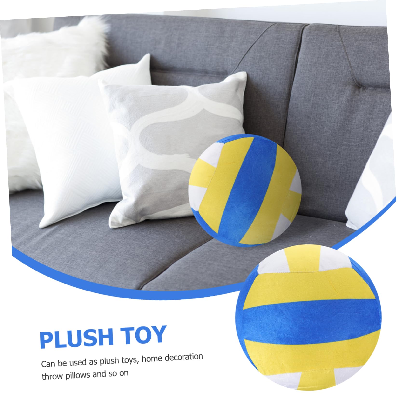 SUPVOX Peluche volley-ball toys volleyball plush plush toys for jouer à mini volley garçon de fête de volley-ball jouets en peluche coton pp