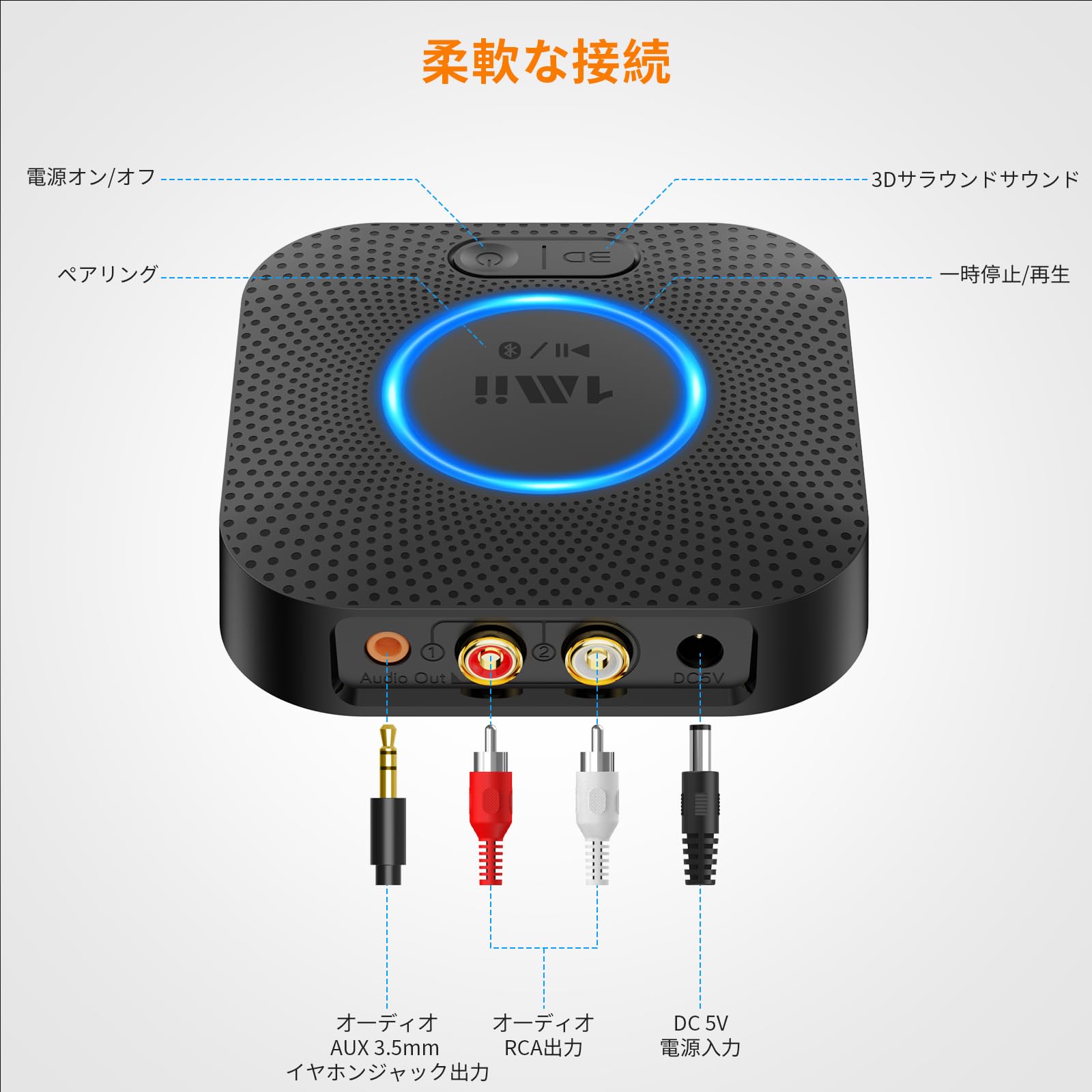 Amazon.co.jp: 1Mii: Bluetooth レシーバー