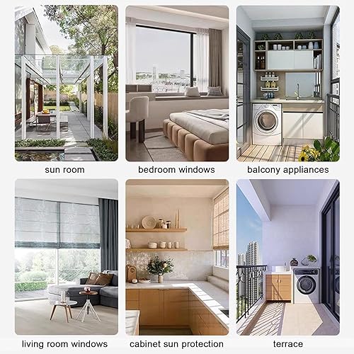 Miniatura 8 de Película aislante para techo de habitación, lámina de aluminio de aluminio para ventana de balcón, control de calor, aislamiento acústico, tinte de