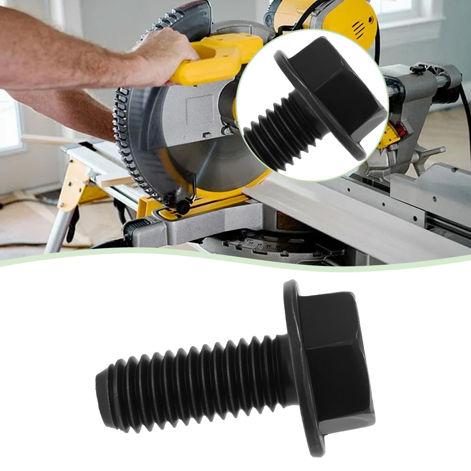 LT Easiyl Miter Saw Blade Bolt M8 145344-01 N436564 M8x16mm Compatible with DeWalt DW703 DW704 DW705 DW706 DW708 DW712 DW715 DW716 - Image 2