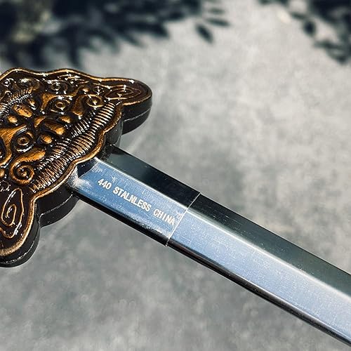 Miniatura 3 de Espada de Tai Chi de 36 pulgadas, espada china de Kung Fu con funda de nailon, espada retráctil para práctica, entrenamiento, colección y regalos