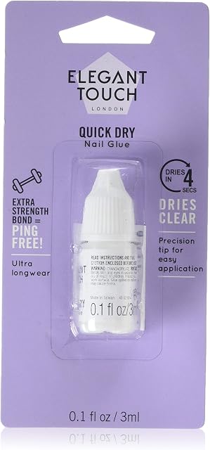 Elegant Touch 4 Second Protective Nail Glue Clear, 3ml