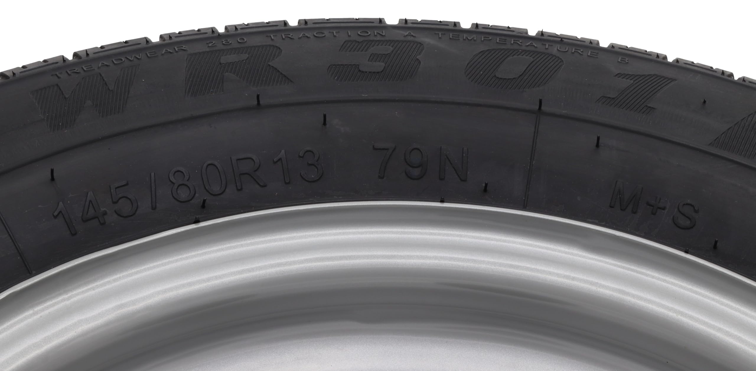Komplettrad 145/80R13 79N 4x100, PKW Anhänger Rad Felge 4Jx13 Reifen 145 80 R 13 Anhängerrad
