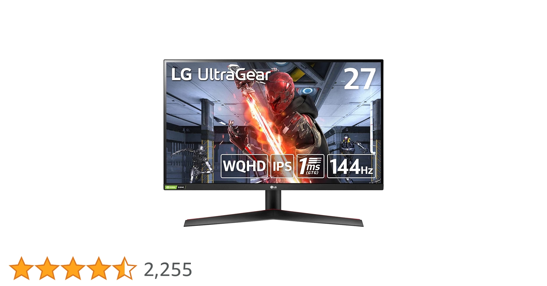 ゲーミングモニター 144HZ 1MS WQHD 27インチ 27GN850 ゲーミングモニター 144HZ 1MS WQHD 27インチ 27GN850
