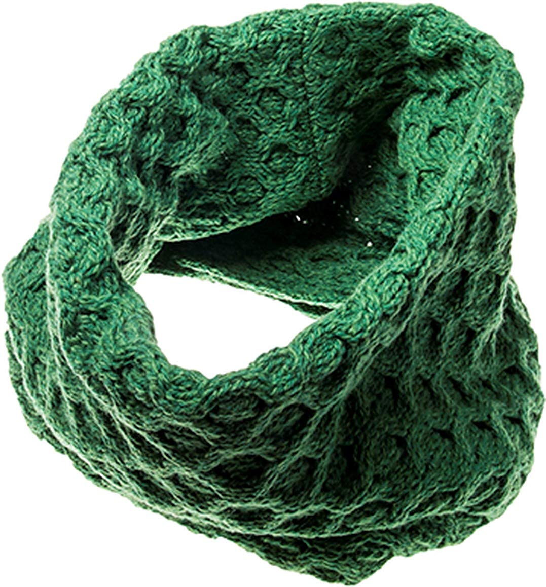 Merino Wool Honeycomb Irish Snood Scarf