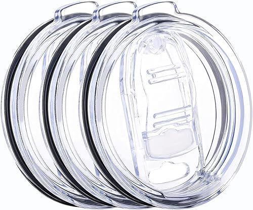 Paquete de 3 tapas de repuesto para vasos de 30 onzas para YETI, Ozark Trails de acero inoxidable de 30 onzas, vaso de viaje y más vasos