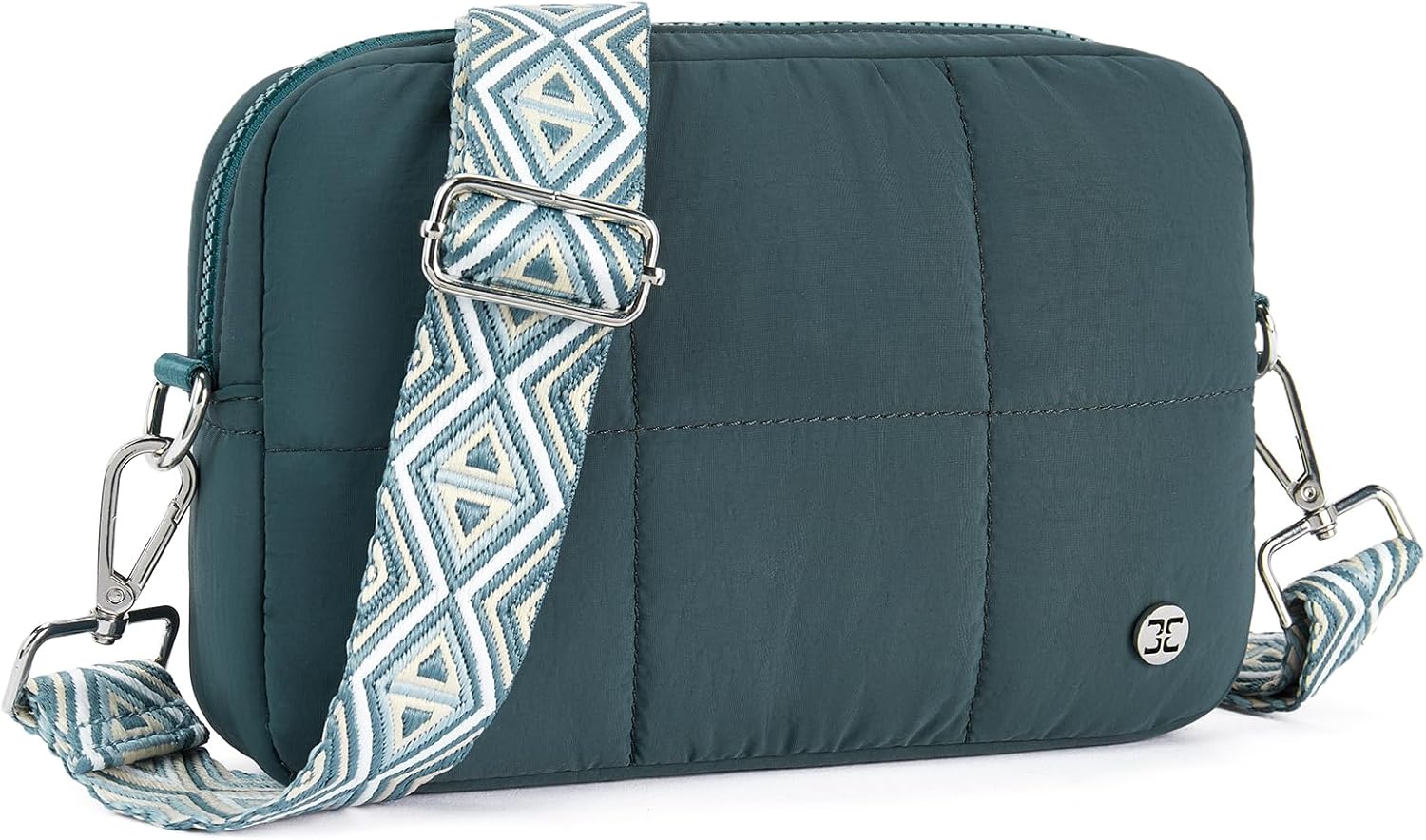 Telena Crossbody Bags for Women Cross Body Purse with Guitar Strap Lightweight Puffer Shoulder Bag for Travel