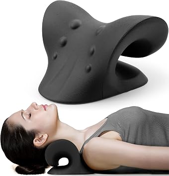 RESTCLOUD Neck Stretcher for Neck Pain Relief, Soft Neck Brace for Neck Pain and Support