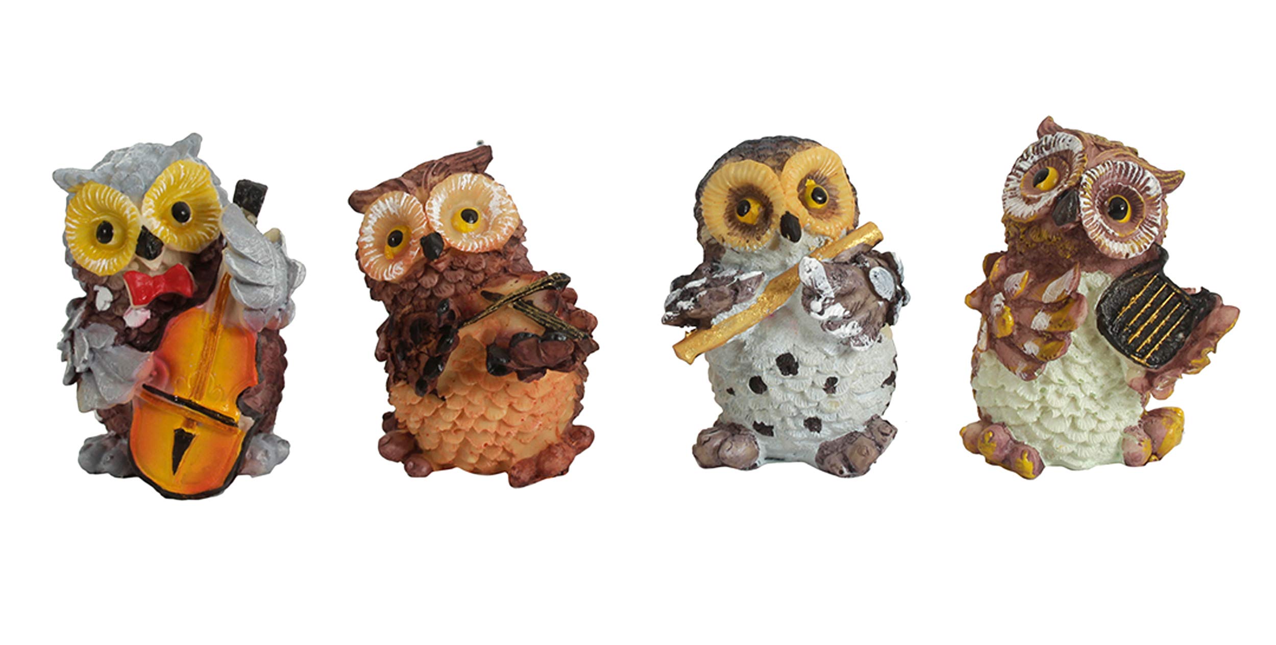Owl Musical Figurines - Garden Decorations -2