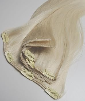 Deluxe Extensions capillaires à clip en cheveux naturels 50-65 cm 120 g :  Amazon.fr: Beauté et Parfum