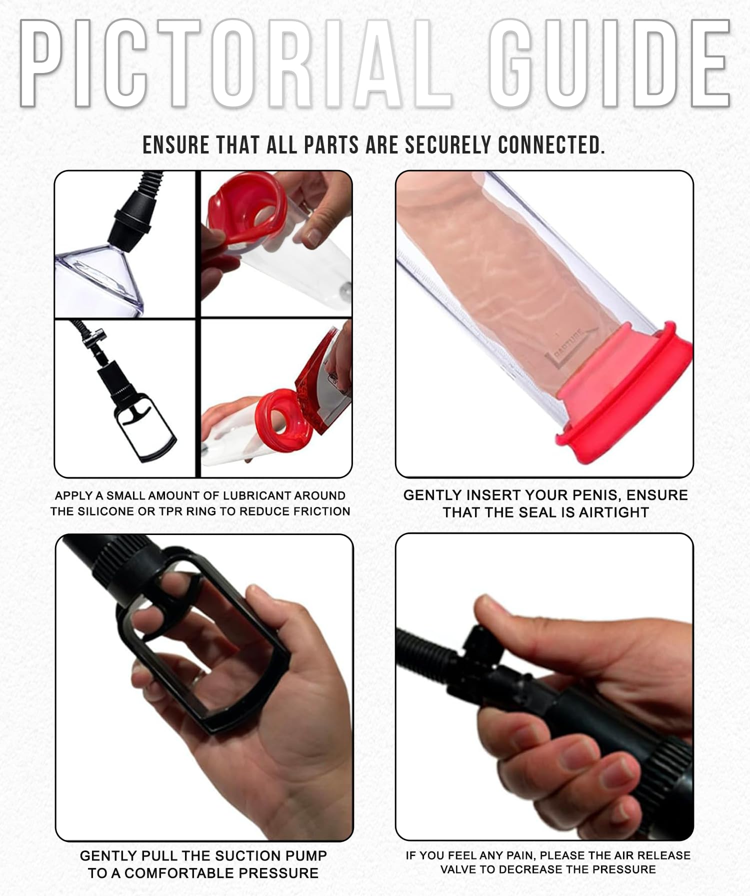 how to use penispump Amazon.com: Men's Penis Pump Get Stronger, Bigger, Thicker & Long-Lasting  Erection, Male Vacuum Erection Device, Erectile Dysfunction ED Enhancement,  Adult Sex Toy, Increase Size, Comfort Enlargement Tool. : Health & Household