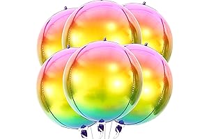 KatchOn Rainbow Foil Balloons: Magical Tie Dye Unicorns for Enchanting Celebrations