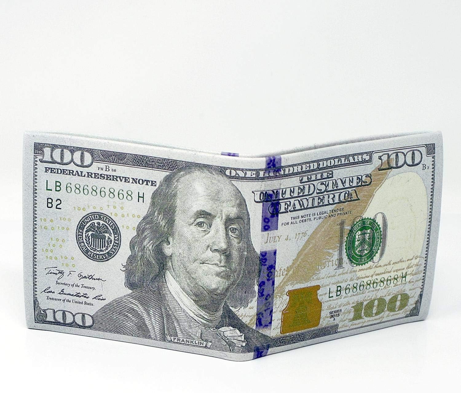 One Hundred Dollar Wallet $100 Bill