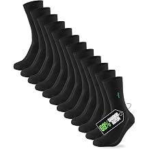 6 Pairs Mens Bamboo Rayon Dress Socks | All-Day Comfort Odor-Free | Soft Breathable Work Office Socks | US 8-13