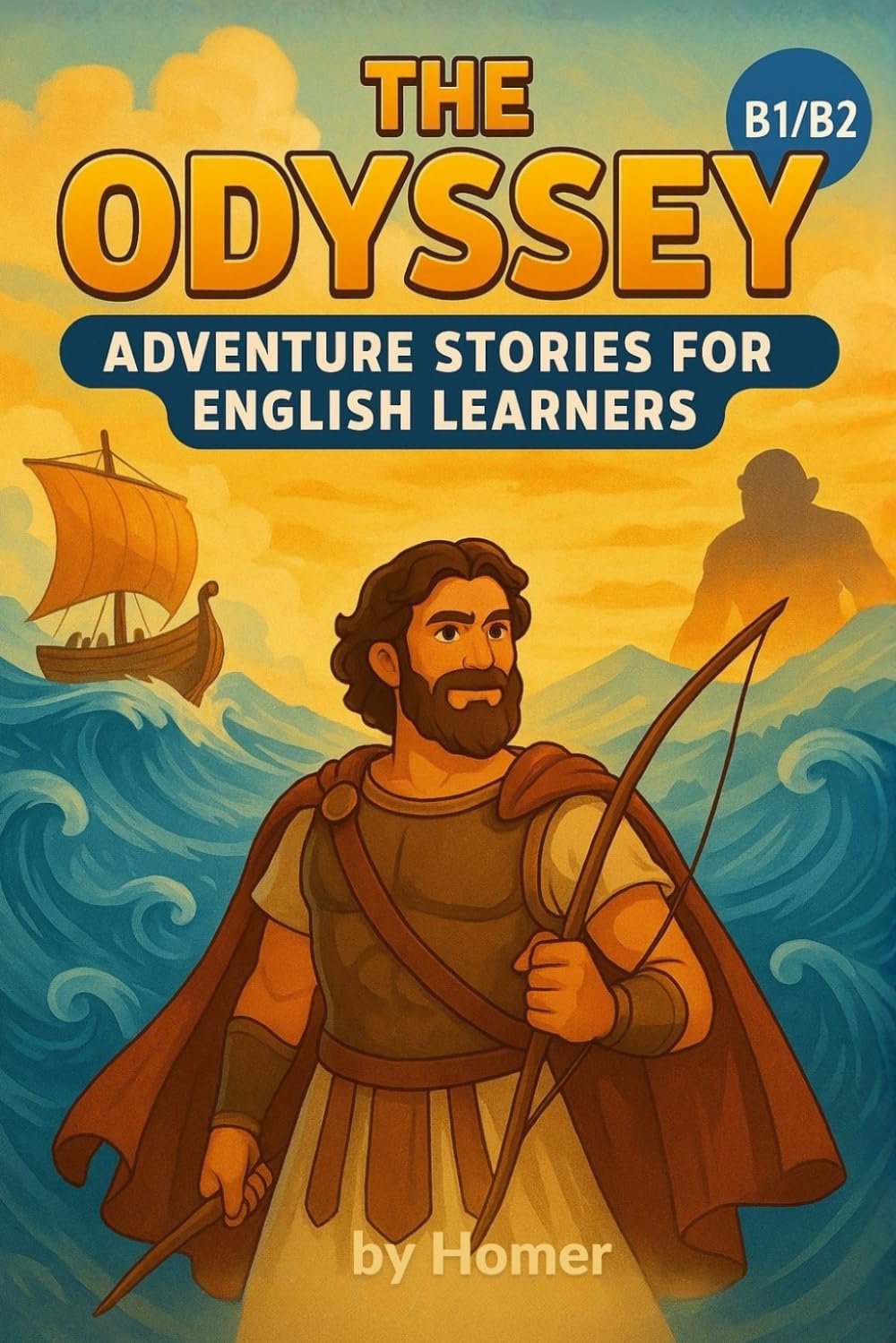 The Odyssey (B1/B2): Adapted for English Learners: Adventure Stories, Vocabulary Practice, and Fluency Building for Intermediate ESL Students