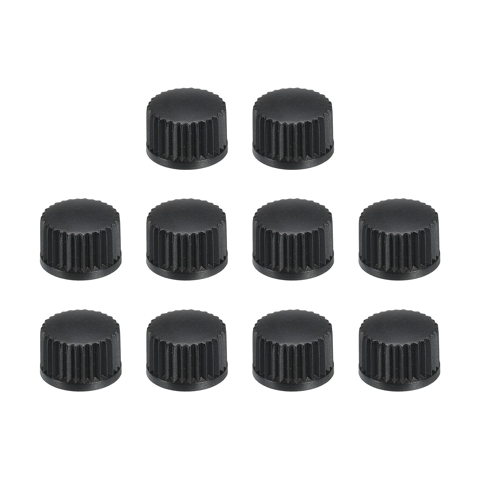 Boutons de potentiomètre de réglage en ABS noir de 6mm type D pour amplificateur de puissance