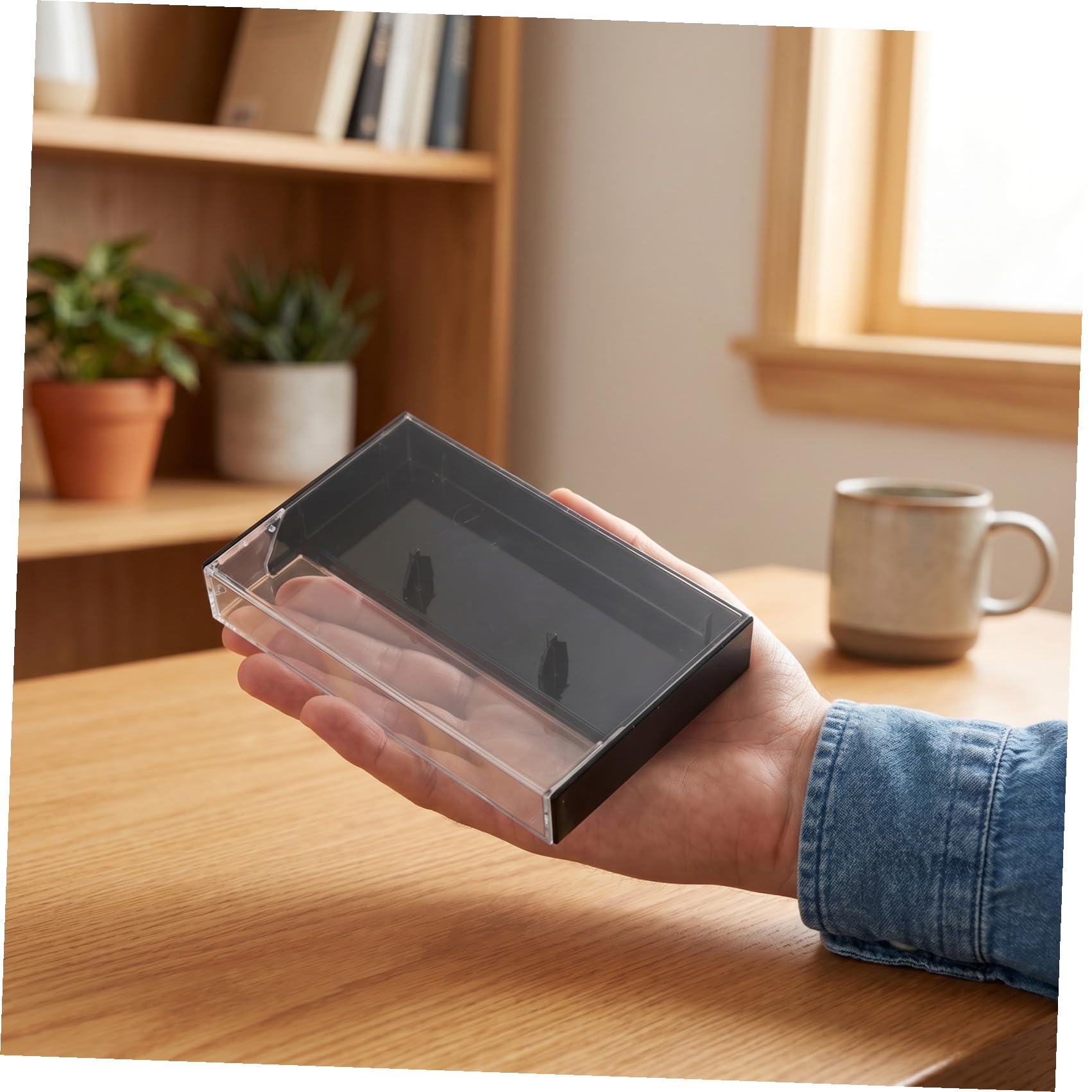 TOYANDONA Cajas Vacías de Casete Transparentes 20 Unidades Estuches de Plástico para Almacenamiento de Cintas de Audio en Casa y Colección Personal