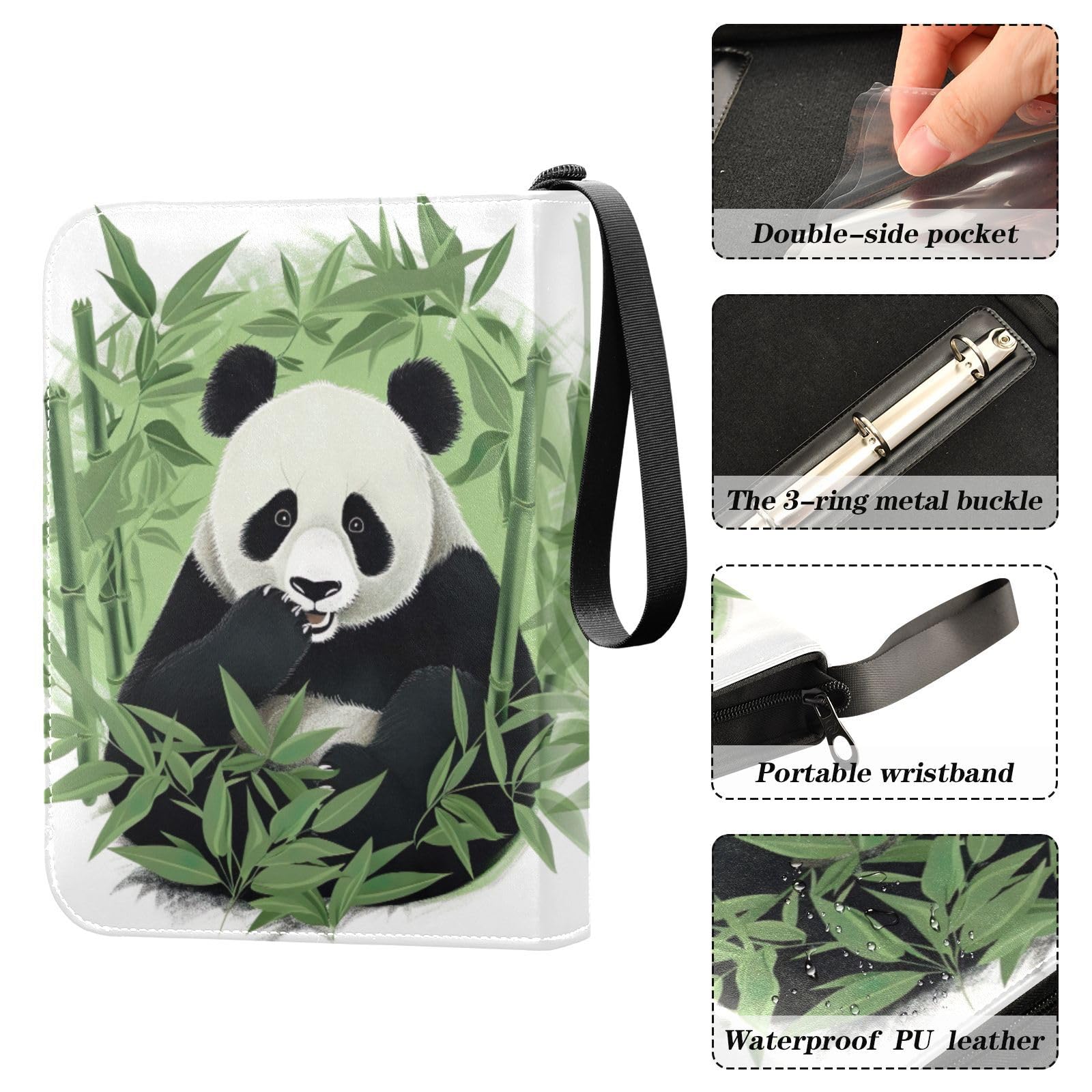 Amazon.com: Kigai Cute Panda Card Binder
