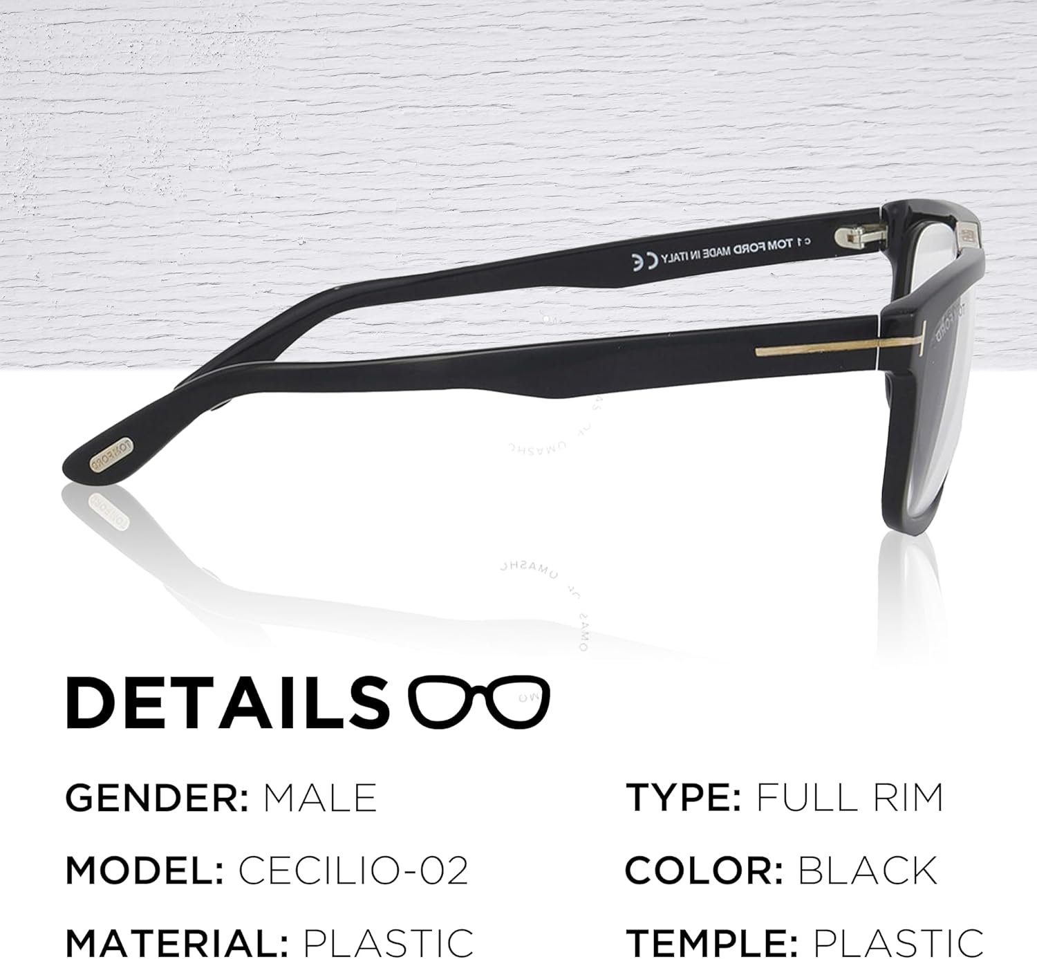 Tom Ford FT0628 CECILIO-02 Geometric Shape Sunglasses + Bundle With eSHADES Eyewear Cleaning Kit - Image 2