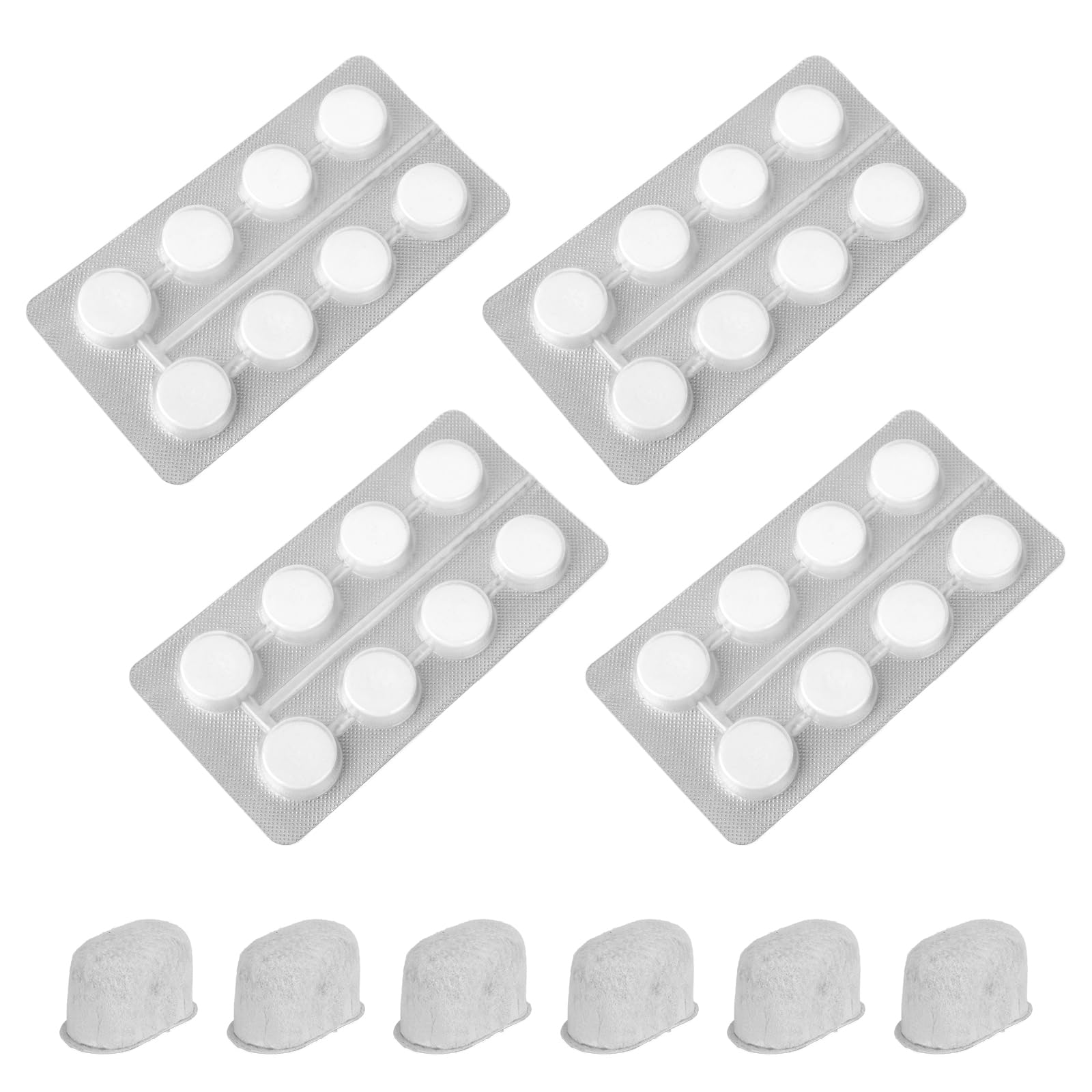 6pcs Water Filters & 40pcs Tablets for Ninja Luxe Cafe