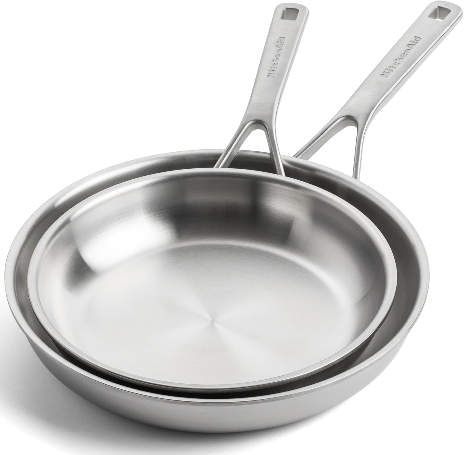 KitchenAid MultiPly 3PLY Stainless Steel 2-Piece Frying Pan Skillet KitchenAid MultiPly 3PLY Stainless Steel 2-Piece Frying Pan Skillet