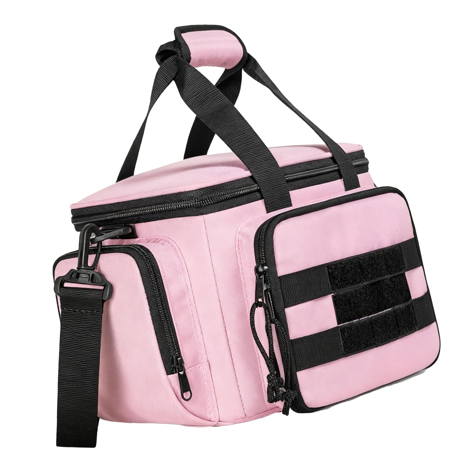 Bolsa de Herramientas, Bolsa Almacenamiento Organizadora Grande Herramientas 14 Pulgadas con Correa el Hombro, Bolsas Herramientas Portátiles Electricista, Caja Organizadora (PINK)