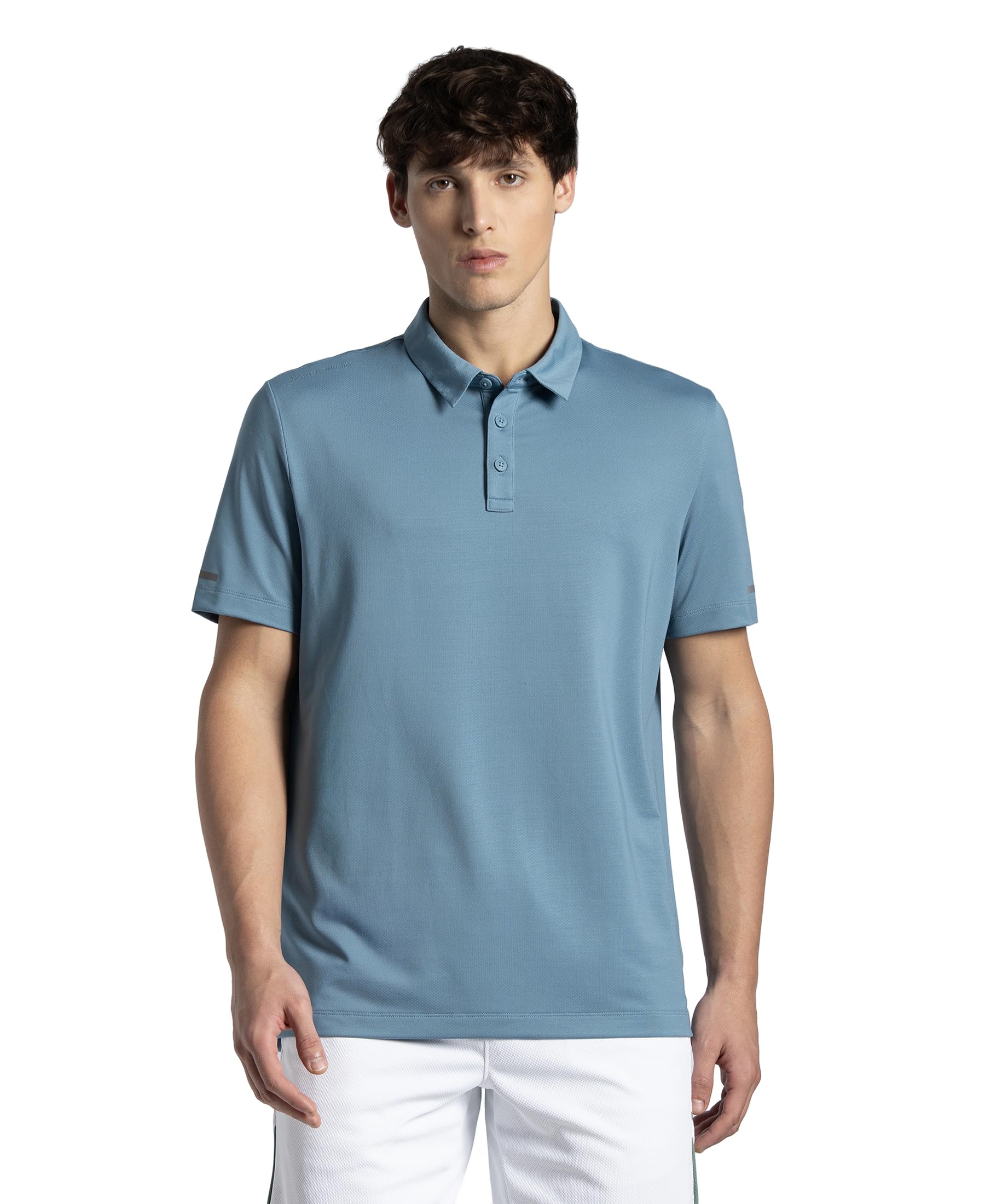 jockey MV41 Men's Recycled Microfiber Elastane Stretch Half Sleeve Polo Active Wear T-Shirt with Breathable Mesh-picture-22