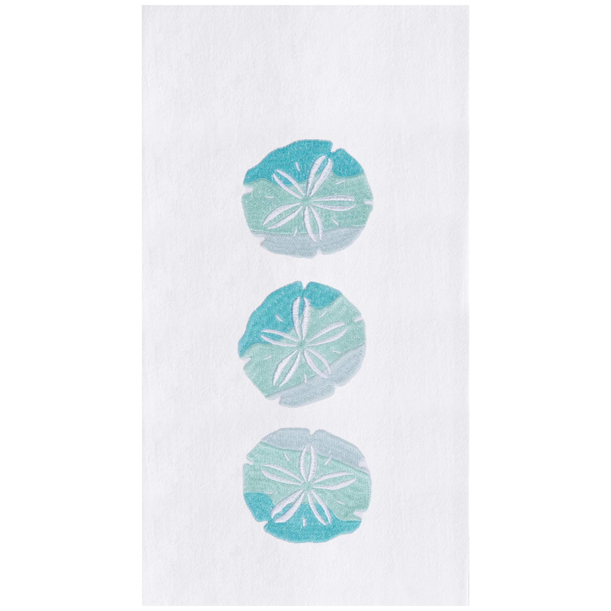 C&F Home Sand Dollar Trio Embroidered Cotton Flour Sack Kitchen Towel 18