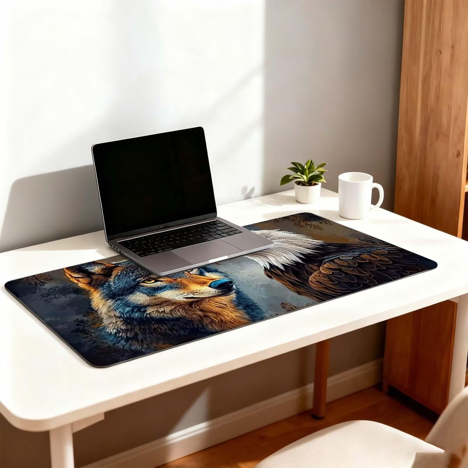 Tapis de Souris Gaming, Aigle sous Main Bureau XXL 900x400cm g811g-437
