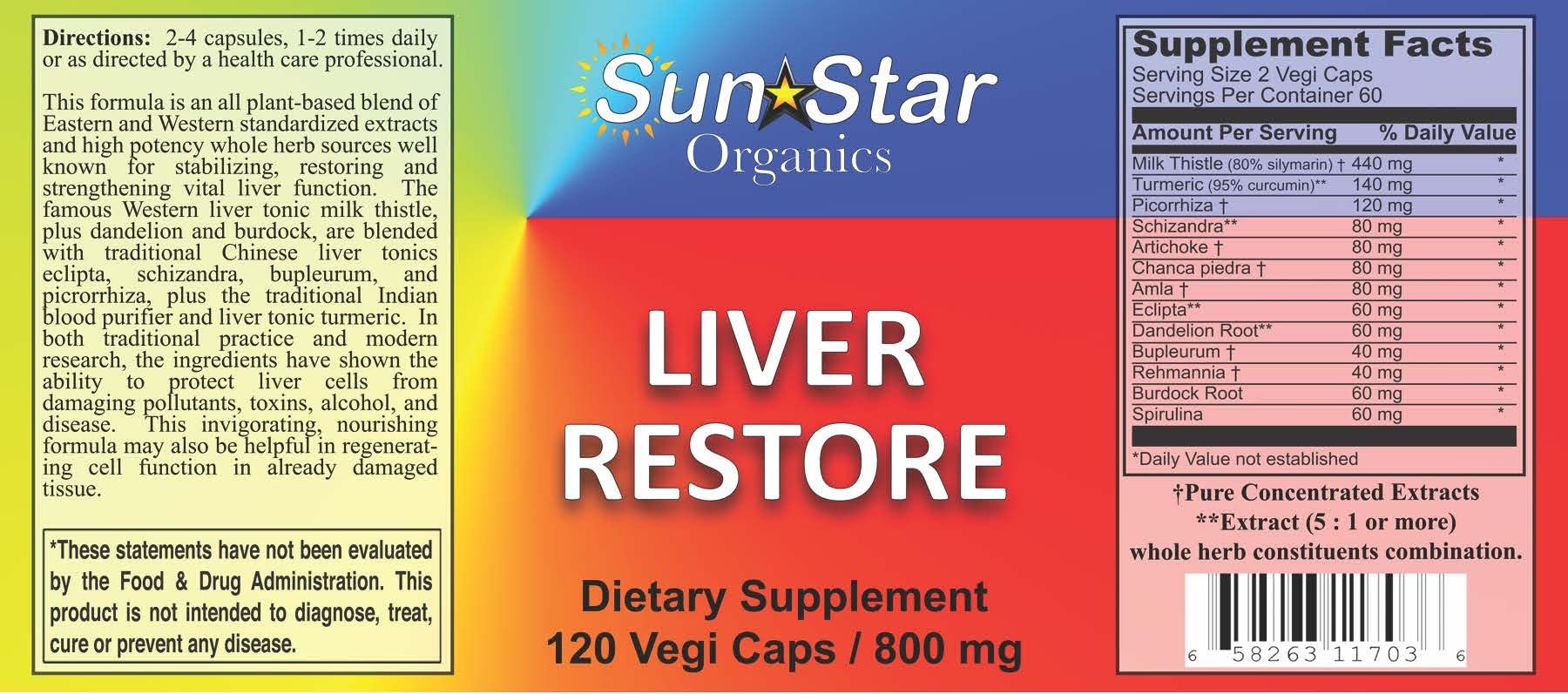 Sun Star Organics Liver Restore