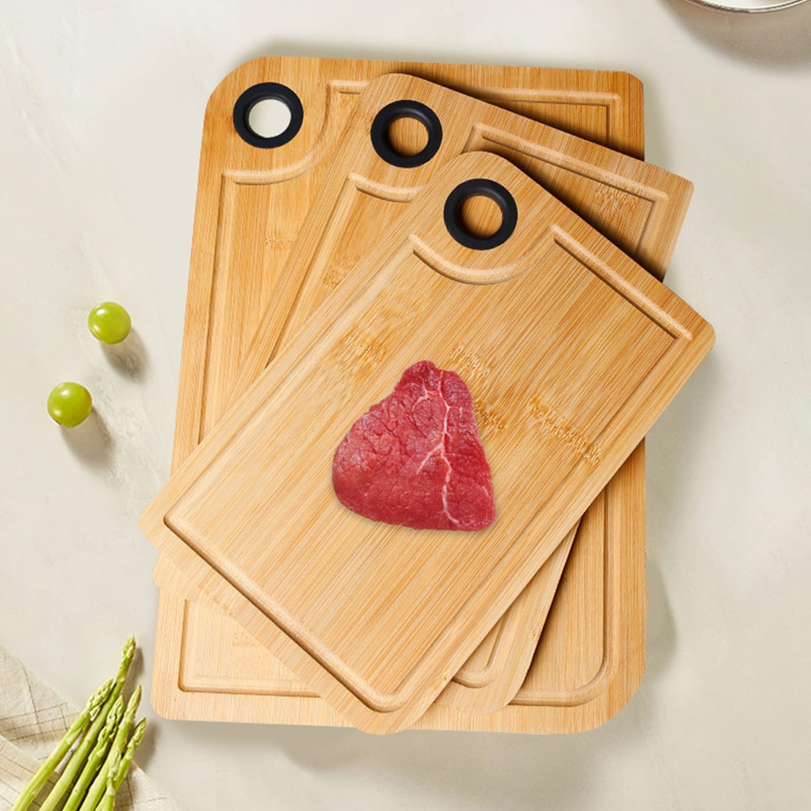 Schneidebrett Holz Holzbrett Küche Holzschneidebrett Küchenzubehör Groß Und Klein Brotbretter Und Servierbretter Wooden Cutting Board(33 * 23 * 1cm)