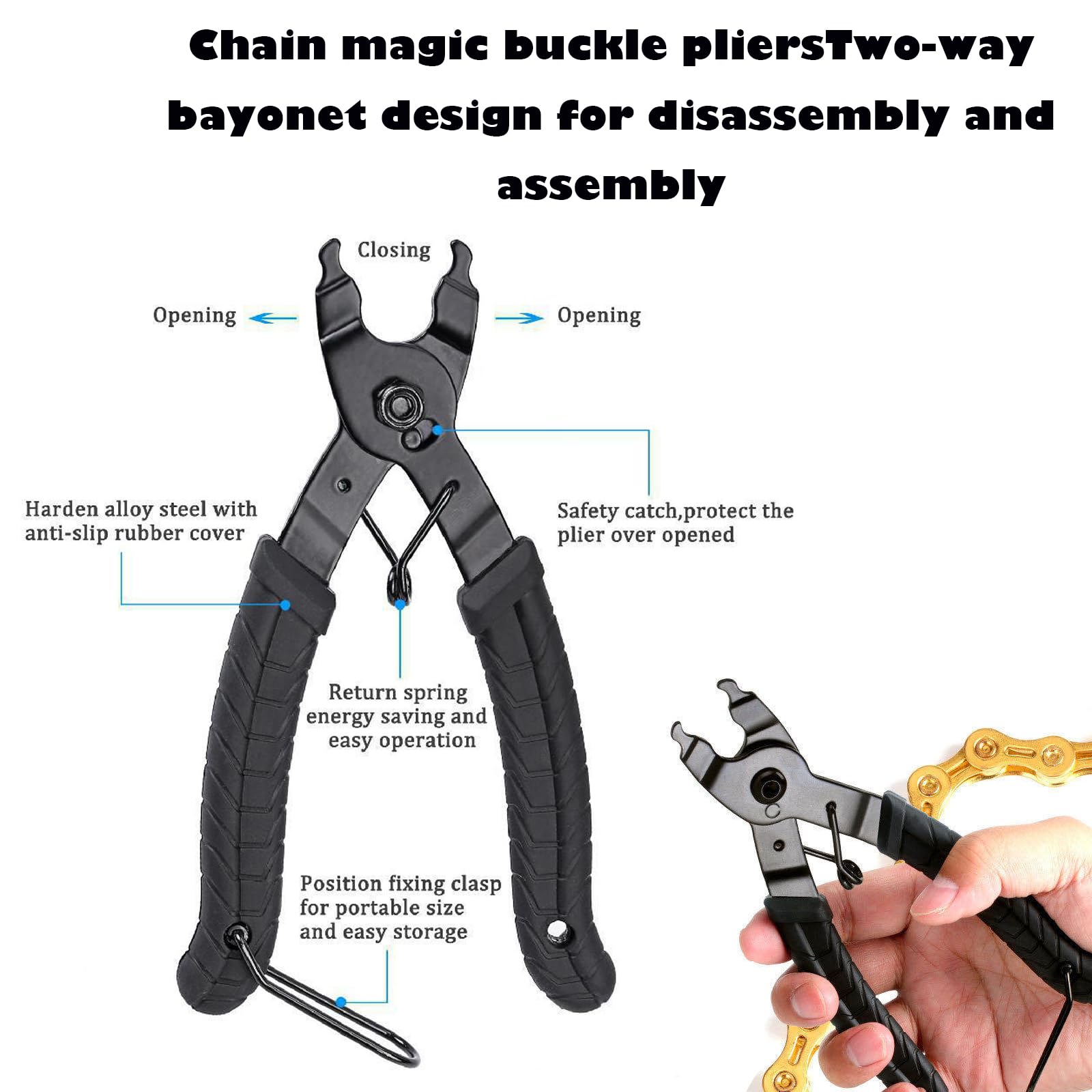 Bicycle Chain Repair Kit Bike Chain Pliers Chain Master Link