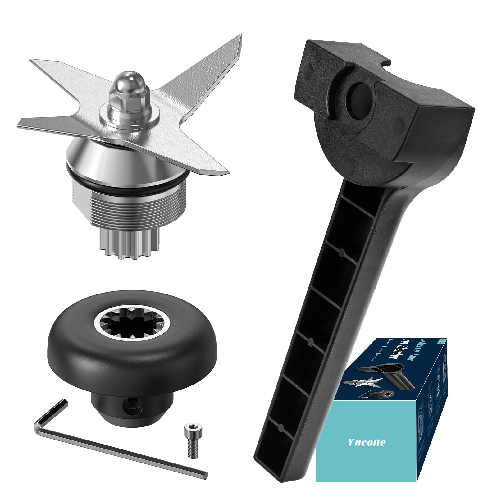 Blender Replacement Parts, Blade Drive Socket Wrench Allen Key Blender Accessories Compatible with 5200 6300 Series 64oz 32oz Containers