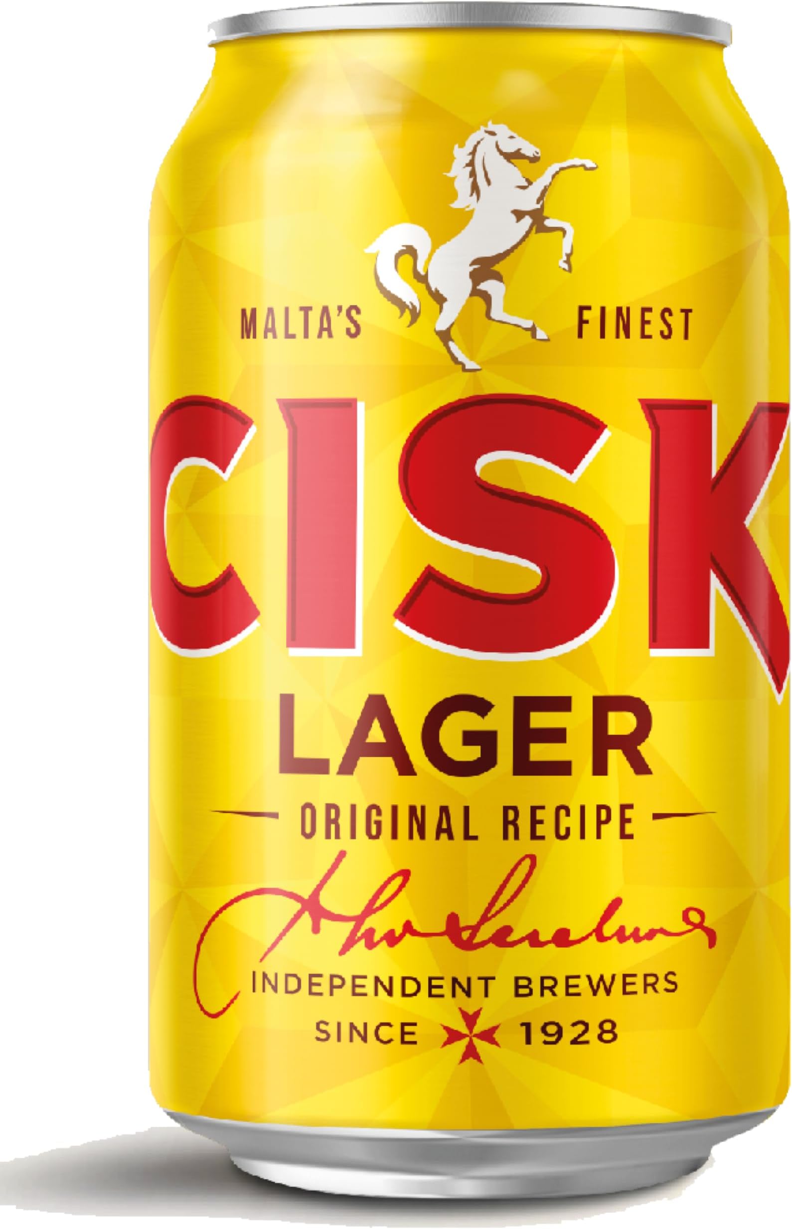 CISK Maltese Lager Beer, 24 x 330 ml, 4.2%, CANS