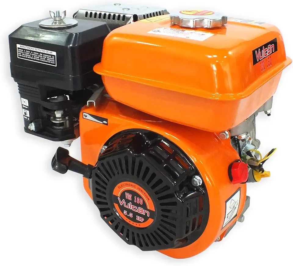 Vulcan Trent Motor Estacionário Gasolina 4T 163Cc 5,5Hp Com Sensor De Óleo Vm160