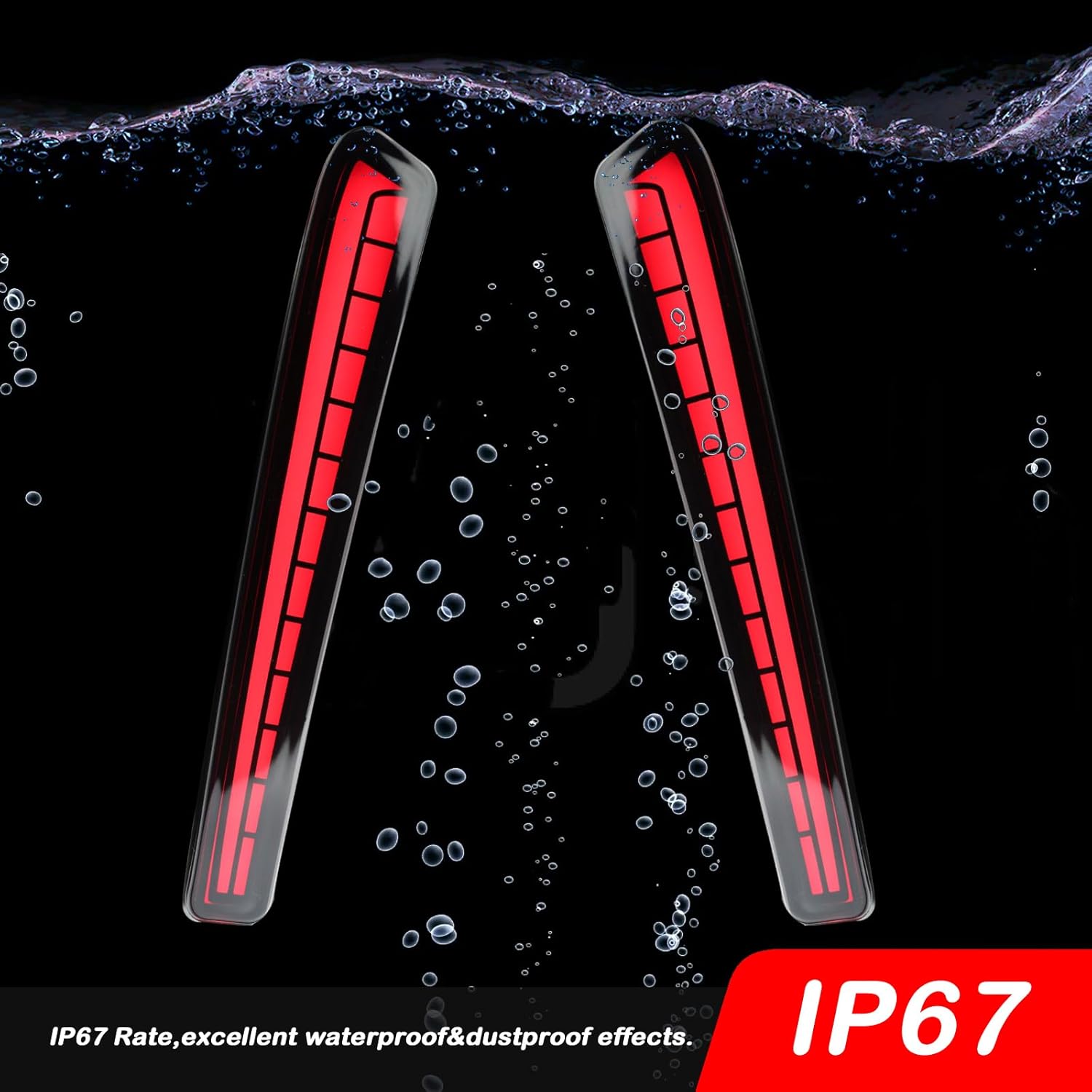 LED Rear Bumper Brake Light Kit Daytime Running Light Dynamic Sequential Turn Signal Lamps Fit for Toyota Corolla L LE XLE 2021-2023 Accessories (Smoke)