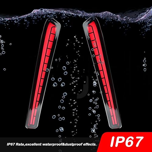 Miniatura 6 de Kit de luces LED de freno para parachoques trasero, luz de circulación diurna, lámparas de señal de giro secuencial dinámicas para Toyota Corolla L