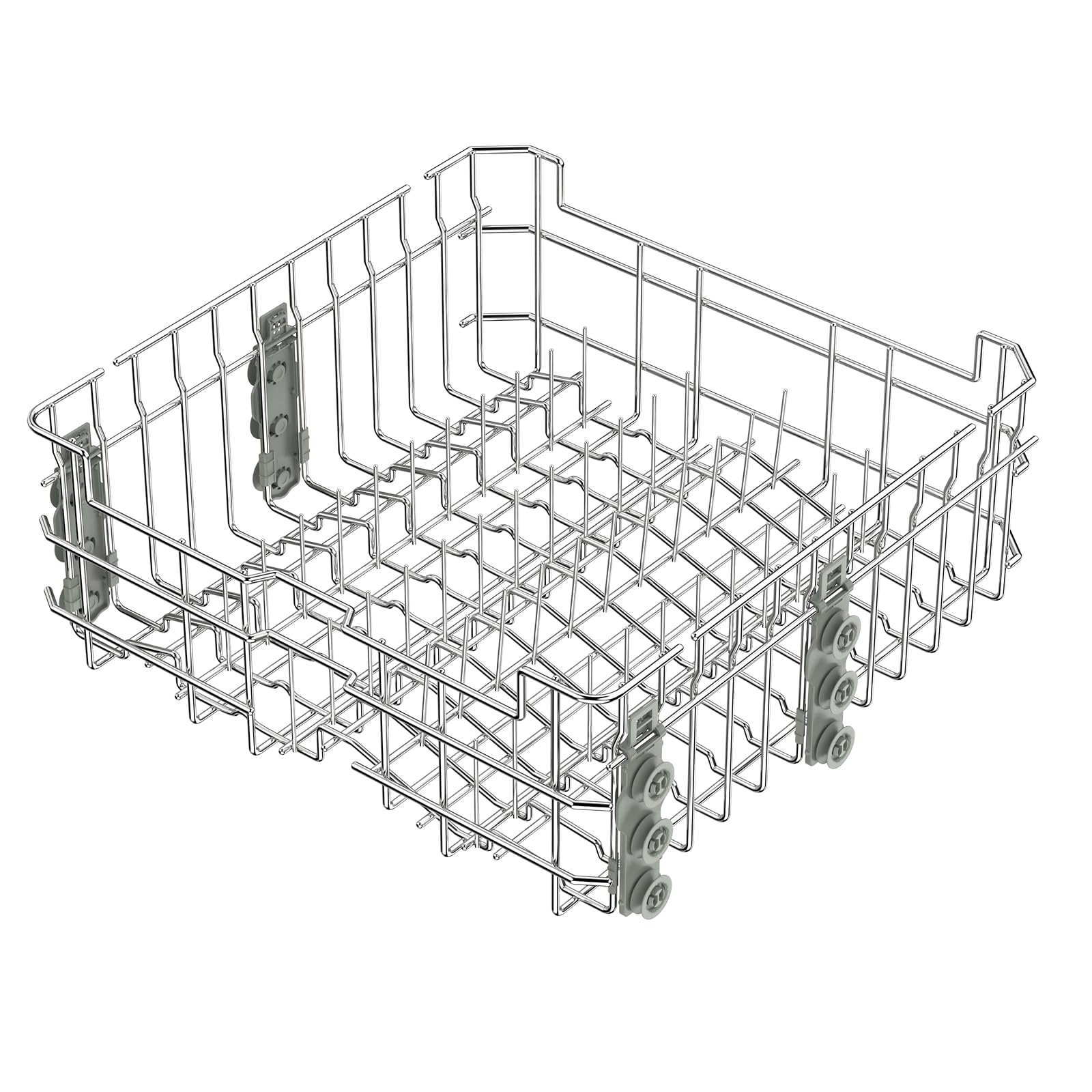 Upgraded 304 Stainless Steel WD28X30219 WD28X35779 Dishwasher Upper Rack Replacement for GE Dishwasher Rack Parts Hotpoint Models ADT521PGF0BS ADT521PGF0WS with WD12X22801 Wheels