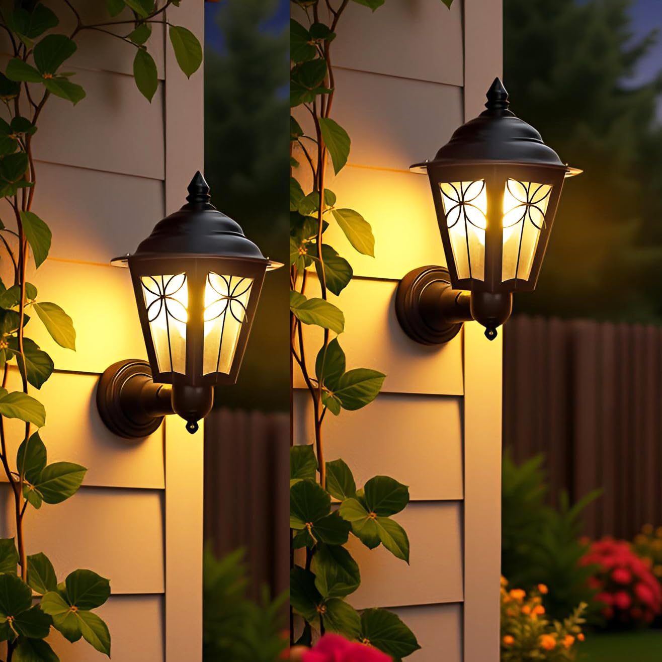 BrightLyt Outdoor Wall Light, Gate Light for Wall & Garden Wall Lamp – Waterproof Pillar Light for Main Entrance, Balcony & Pathway (GL25, Pack of 2)