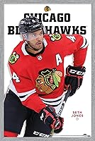 Vista 11 de Trends International NHL Chicago Blackhawks - Póster de pared de la serie 23 de Seth Jones, 22.4 pulgadas de largo x 14.7 W, versión premium sin