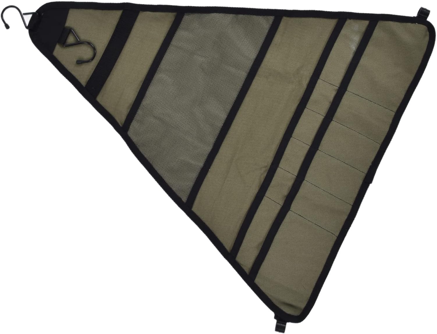 Flatware Bag, Washable Foldable,Hanging Camping Tableware Bag Outdoor Tableware Storage Bag Multi Grid Oxford Outdoor Flatware Bag for Indoor Outdoor